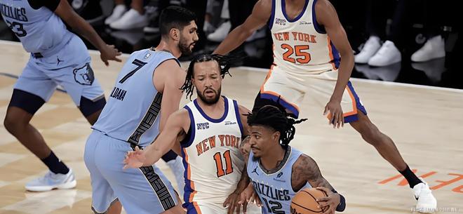 尼克斯横扫灰熊，布伦森状态火热