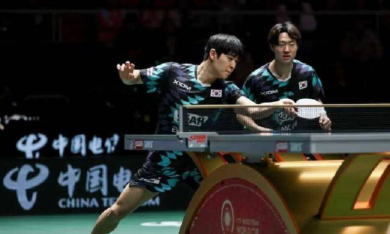 韩国队险胜法国队，张继科带队取胜